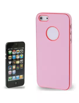 Cover Rigida Slim Fit Super Sottile iPhone 5 5S Rosa 4712052313828