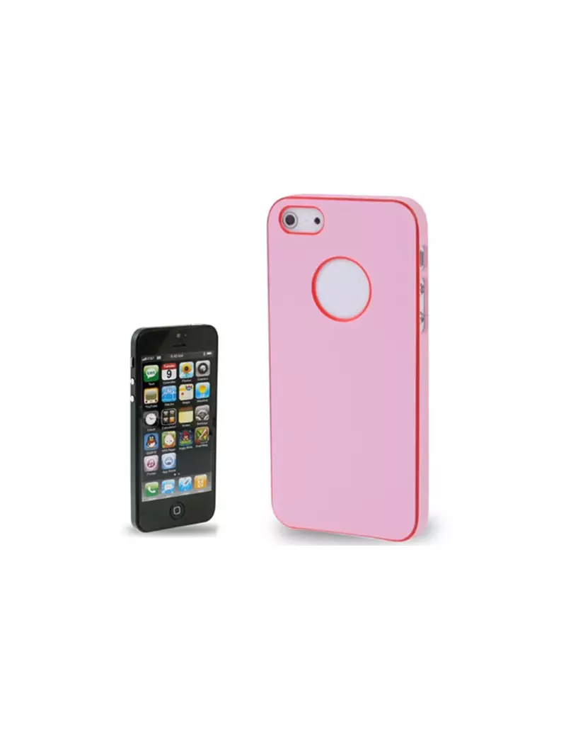 Cover Rigida Slim Fit Super Sottile iPhone 5 5S Rosa 4712052313828