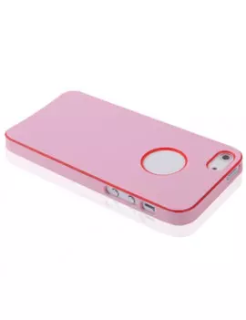 Cover Rigida Slim Fit Super Sottile iPhone 5 5S Rosa 4712052313828