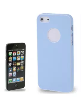 Cover Rigida Slim Fit Super Sottile iPhone 5 5S Azzurro 4712052313811