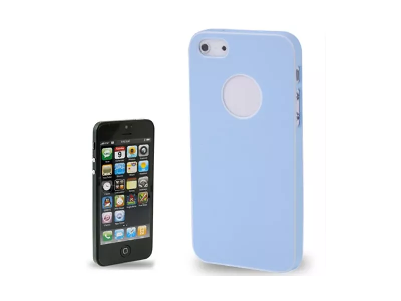 Cover Rigida Slim Fit Super Sottile per Apple iPhone 5 5S (Azzurro)