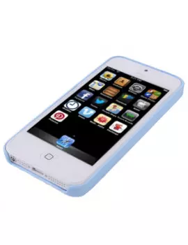 Cover Rigida Slim Fit Super Sottile iPhone 5 5S Azzurro 4712052313811
