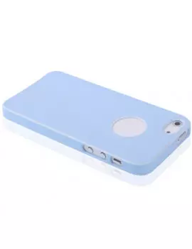 Cover Rigida Slim Fit Super Sottile iPhone 5 5S Azzurro 4712052313811