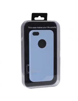 Cover Rigida Slim Fit Super Sottile iPhone 5 5S Azzurro 4712052313811