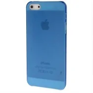 Cover Semi Trasparente Super Sottile per Apple iPhone 5 5S (Azzurro)