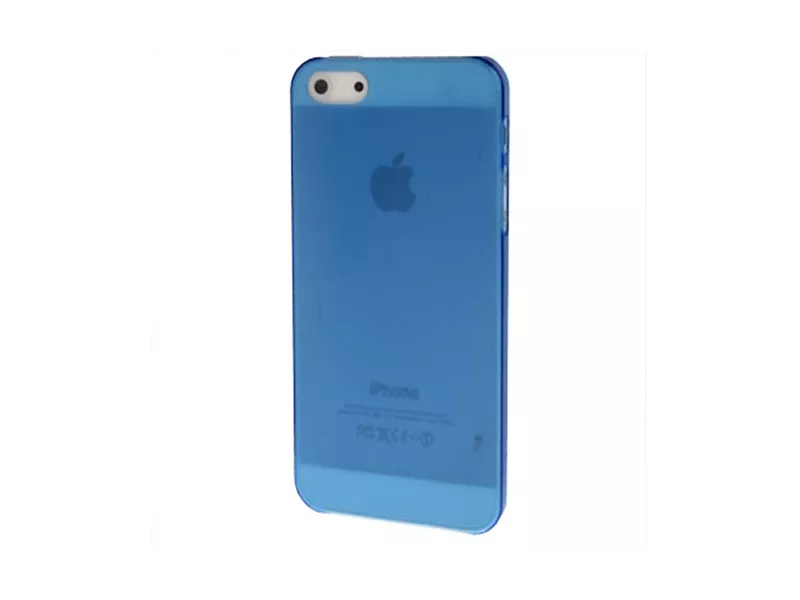Cover Semi Trasparente Super Sottile per iPhone 5 5S Azzurro 3663824058656
