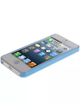 Cover Semi Trasparente Super Sottile per iPhone 5 5S Azzurro 3663824058656