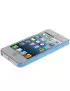 Cover Semi Trasparente Super Sottile per iPhone 5 5S Azzurro 3663824058656
