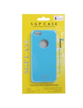 Cover Ultra Slim Super Sottile per Apple iPhone 5 5S (Azzurro)