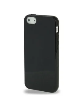 Cover in Silicone Soft per Apple iPhone 5 5S (Nero)