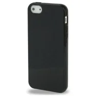 Cover in Silicone Soft per Apple iPhone 5 5S (Nero)