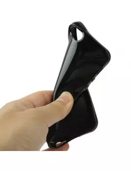 Cover in Silicone Soft per iPhone 5 5S Nero