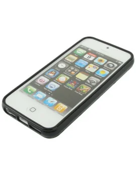 Cover in Silicone Soft per Apple iPhone 5 5S (Nero)