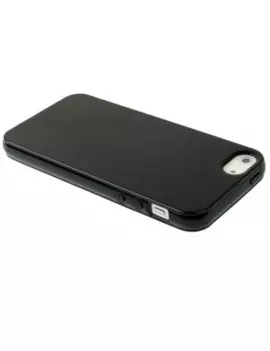 Cover in Silicone Soft per iPhone 5 5S Nero