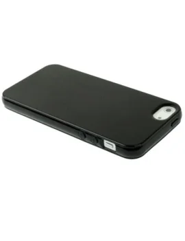 Cover in Silicone Soft per Apple iPhone 5 5S (Nero)