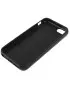 Cover in Silicone Soft per iPhone 5 5S Nero