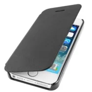Cover Flip a Portafoglio in Ecopelle per iPhone 5 5S (Nero)