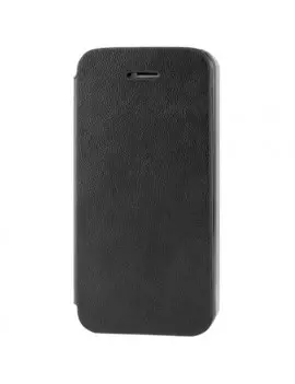 Cover Flip a Portafoglio in Ecopelle per iPhone 5 5S Nero 1