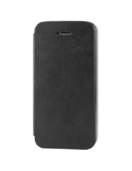 Cover Flip a Portafoglio in Ecopelle per iPhone 5 5S (Nero)