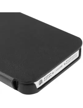 Cover Flip a Portafoglio in Ecopelle per iPhone 5 5S Nero 1