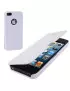 Cover Flip a Portafoglio un Ecopelle per iPhone 5 5S Bianco