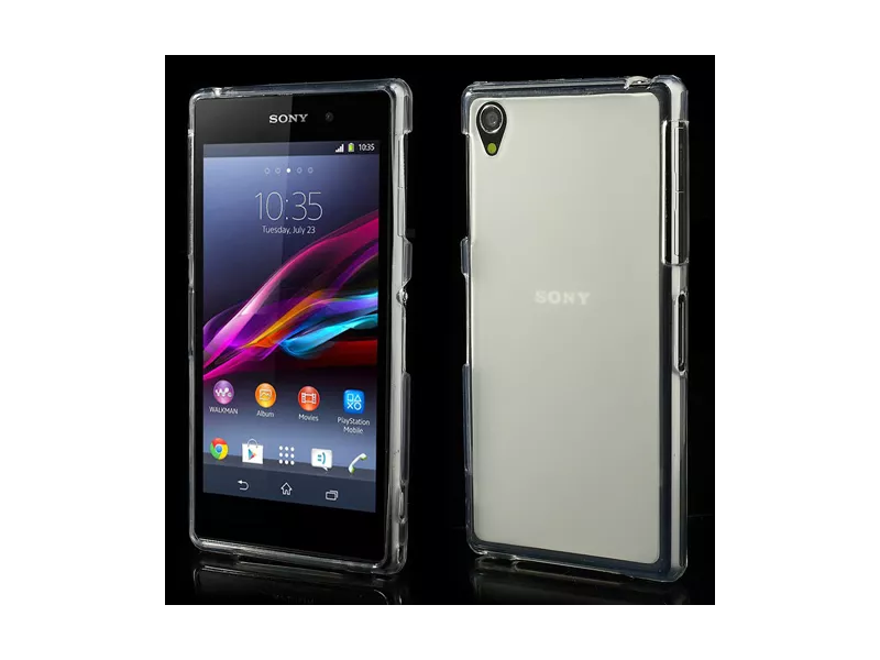 Cover in TPU Silicone Morbida per Sony Xperia Z1 (Trasparente)