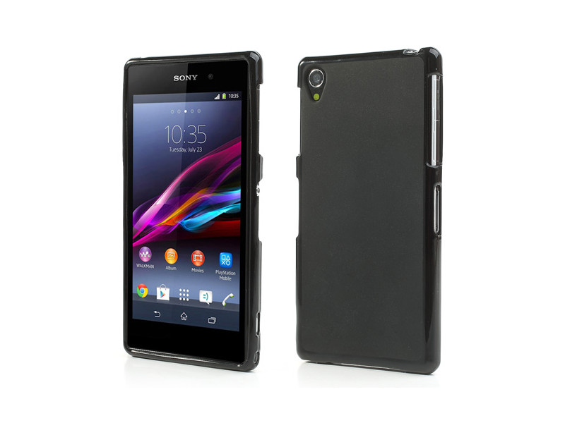 Cover in TPU Silicone Morbida per Sony Xperia Z1 (Nero)
