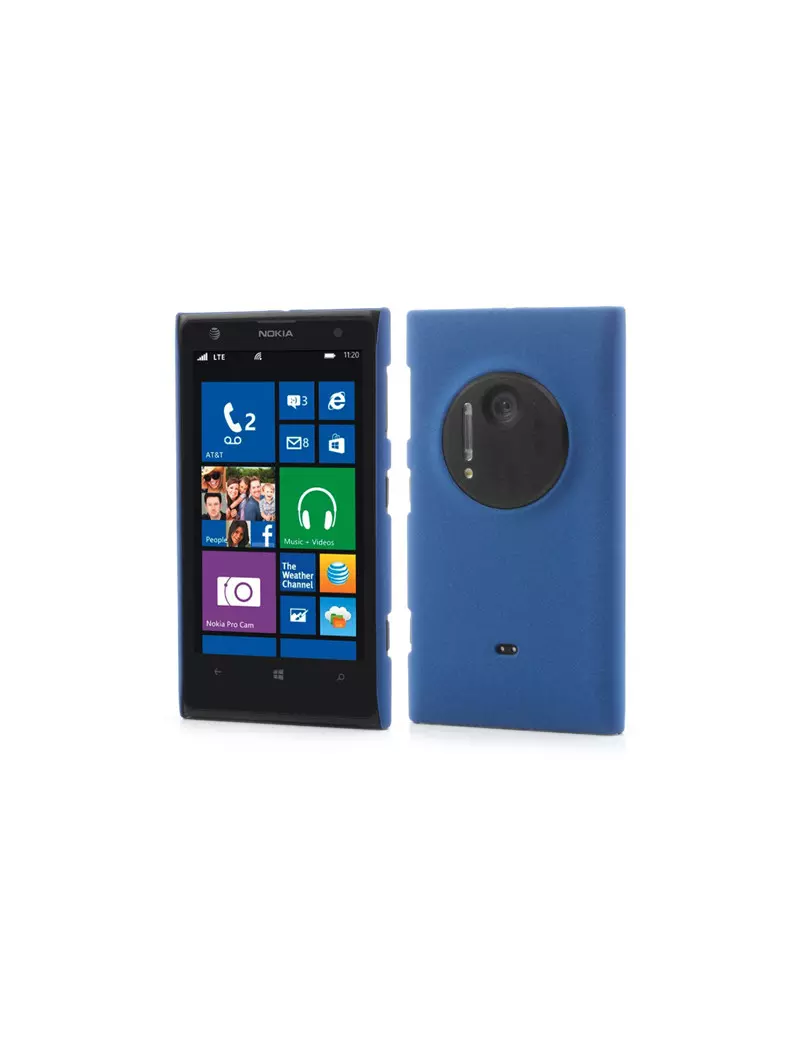 Cover in TPU Semi Rigido Antiscivolo per Nokia Lumia 1020 Blu