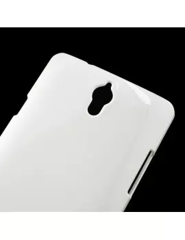 Cover in TPU Semi Rigido per Huawei Ascend G700 Bianco