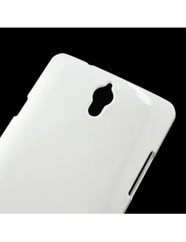 Cover in TPU Semirigida per Huawei Ascend G700 (Bianco)