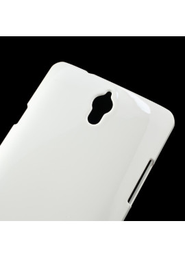Cover in TPU Semi Rigido per Huawei Ascend G700 Bianco