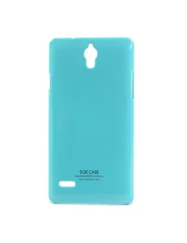 Cover in TPU Semirigida per Huawei Ascend G700 (Azzurro)