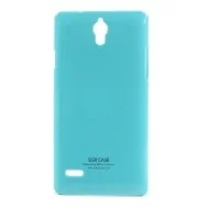 Cover in TPU Semirigida per Huawei Ascend G700 Azzurro