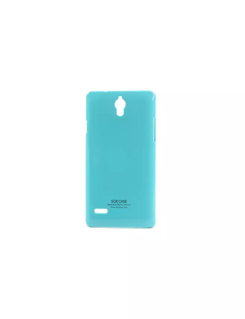 Cover in Semirigida per Huawei Ascend G700 Azzurro