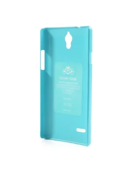 Cover in TPU Semirigida per Huawei Ascend G700 (Azzurro)