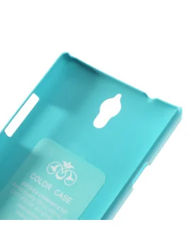 Cover in TPU Semirigida per Huawei Ascend G700 (Azzurro)