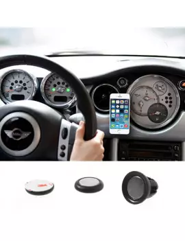 Supporto Auto Magnetico Universale Smartphone Nero 