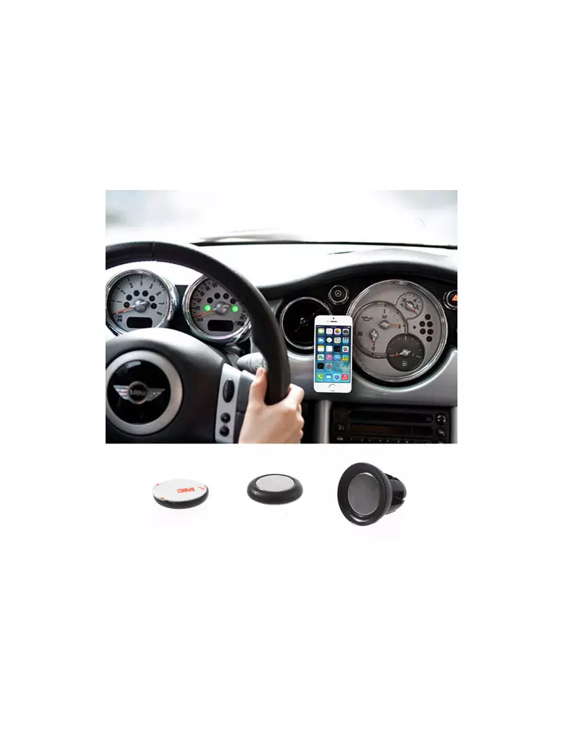 Supporto Auto Magnetico Universale Smartphone Nero 