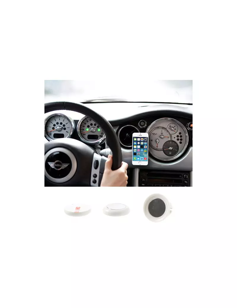 Supporto Auto Magnetico Universale Smartphone Bianco 