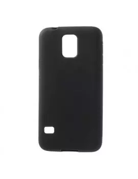 Cover in Silicone Antiscivolo per Samsung Galaxy S5 G900 Nero 4054049055589