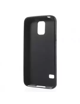 Cover in Silicone Antiscivolo per Samsung Galaxy S5 G900 Nero 4054049055589