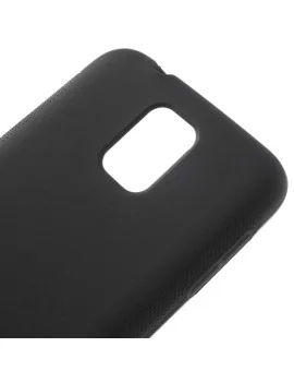 Cover in Silicone Antiscivolo per Samsung Galaxy S5 G900 (Nero)