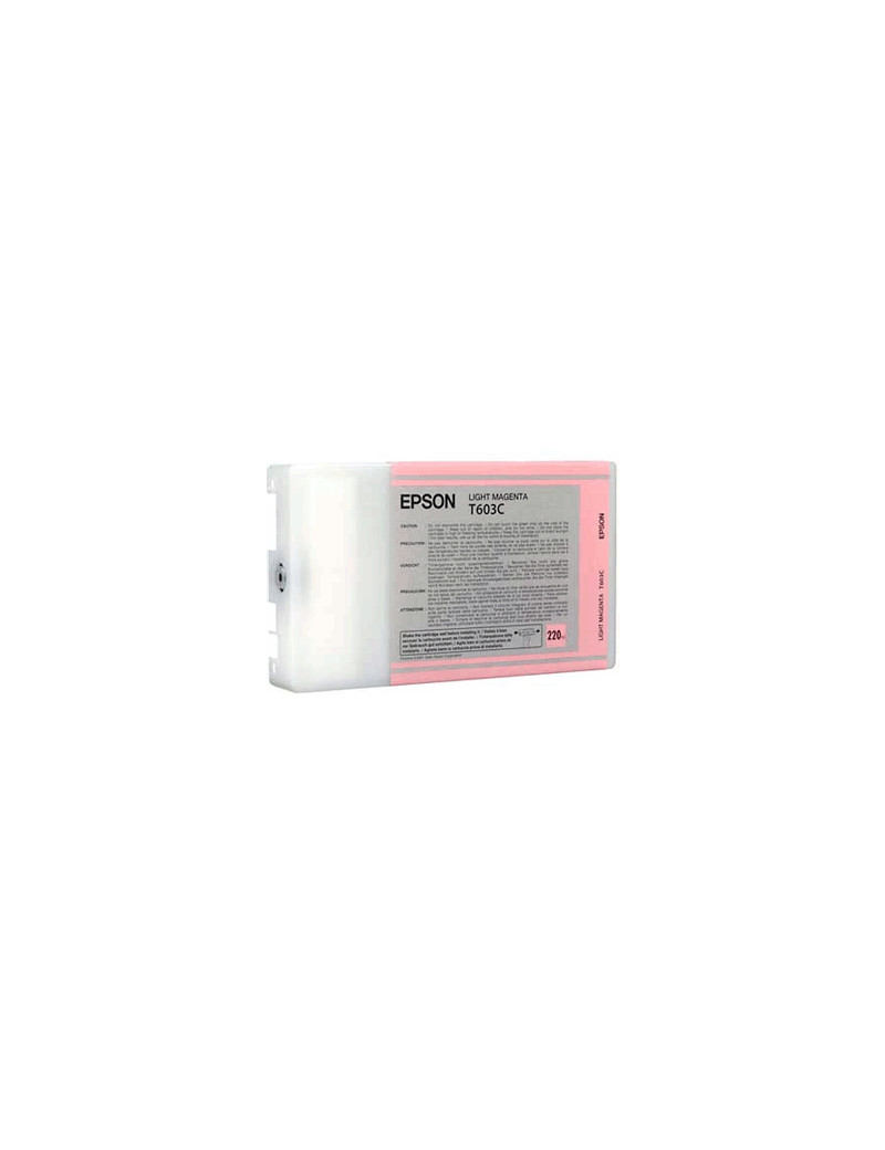 Cartuccia Originale Epson T603C00 (Magenta Chiaro 220 ml) Cartuccia Originale Epson T603C00 (Magenta Chiaro 220 ml)