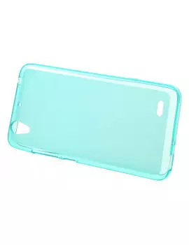 Cover in Silicone Gel per Huawei Ascend G630 Azzurro