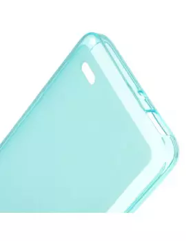 Cover in Silicone Gel per Huawei Ascend G630 Azzurro
