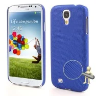 Cover in TPU Antiscivolo per Samsung Galaxy S4 i9500 (Blu)