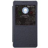 Cover Flip S-View Sparkle in Ecopelle per Samsung Galaxy Note 4 N910 (Nero)