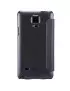 Cover Flip S-View Sparkle in Ecopelle per Samsung Galaxy Note 4 N910 Nero