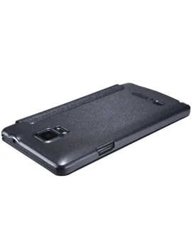 Cover Flip S-View Sparkle in Ecopelle per Samsung Galaxy Note 4 N910 (Nero)