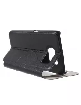 Cover Flip S-View in Ecopelle per Samsung Galaxy S6 G920 Nero